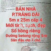 BÁN GẤP NHÀ ĐẤT TRẢNG DÀI - GIÁ SỐC - SỔ HỒNG RIÊNG!