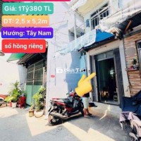 Bán nhà nhỏ sổ Hồng riêng hiện hữu, giá cực hời chỉ 1 tỷ 380 triệu!  