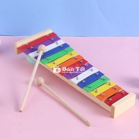 Đàn Xylophone T'rưng 15 Phím Đủ Màu Tặng Dùi Gỗ