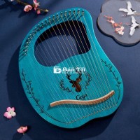ĐÀN HẠC LYRE HARP CEGA 19 DÂY MÀU XANH CG02
