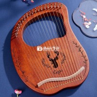 ĐÀN HẠC LYRE HARP CEGA 19 DÂY MÀU NÂU CG03