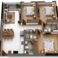 CH 99m2 -3PN3WC cam kết 12 tháng giá thuê 15 Triệu/Tháng,CK 5,65%