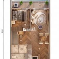 Căn hộ cao cấp Sun Group S-Light, khu Ero Villa 2, 50m2, 2 PN, 2.4 Tỷ