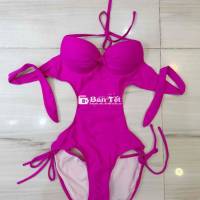 Bikini liền quần Nữ Vải thun Hồng 47kg-52kg