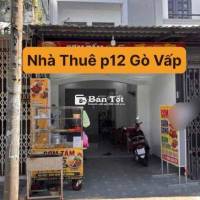 CHO THUÊ NHÀ MẶT TIỀN BÙI QUANG LÀ, P.12, GÒ VẤP
