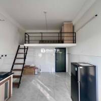 Phòng ĐHKT gác lửng đầy đủ nội thất, sạch sẽ, khu vực yên tĩnh an ninh