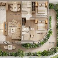 CĂN GÓC 2 PN, SÂN VƯỜN DT 132M2, ĐÔNG NAM, GIÁ TTS 4.3 TỶ FOURS TOWER