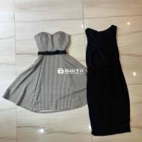 combo 2 đầm đi tiệc xẻ ngực