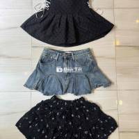 Chân váy Juno Nữ Vải denim Đen, Xanh