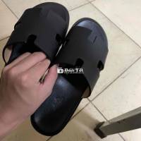 Dép Hermes Đen bản đẹp sz40 mới mua đã dán đế