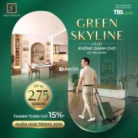 Green Skyline bán 2PN2WC 66m2 view Đông Nam bàn giao full nội thất