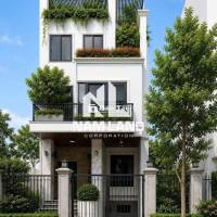 Cho Thuê Nhà Trệt 3 Lầu 5PN Sân Ô Tô Đường Lớn Full NT Giá 28TR