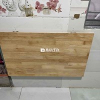 Bàn gấp treo tường Gỗ cao su Vàng