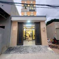 NHÀ 4 TẦNG BTCT MỚI ĐẸP – 73M² – HẺM Ô TÔ THÔNG THỊ TRẤN – SÁT CHỢ HM