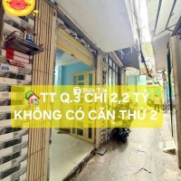 CHỈ NHỈNH 2 TỎI HỘ KHẨU TT Q.3 NHÀ 3 TẦNG
