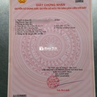 BÁN ĐẤT THỔ CƯ TT HẬU NGHĨA - LONG AN