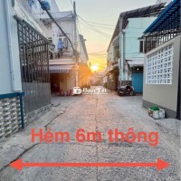 ✅ NHÀ MỚI GẦN NGÃ TƯ BỐN XÃ, TRỆT 2 LẦU, HẺM 6M THÔNG, 4PN, 4TX