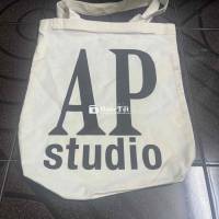 Túi tote AP Studio Vải Trắng 37x47cm