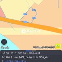 658m2 Đất Mặt Tiền Đ.Thanh Bình Hố Nai 3 Trảng Bom Cũ - 1.6 Tỷ