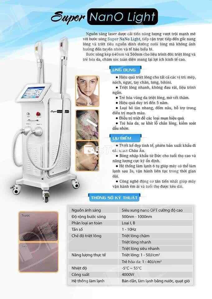 Pass Máy Triệt Lông Nanolight Giá Sốc - Thanh Lý Gấp!