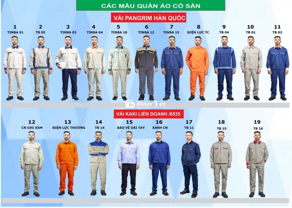 Đồng phục công nhân cao cấp – Thoáng mát, bền đẹp, đa dạng mẫu mã!  