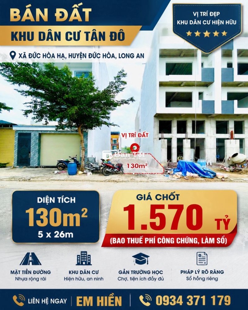 Alo Em là giá nào cũng có cho Anh/Chị 130m2 giá 1.570 tỷ.Sổ hồng riêng