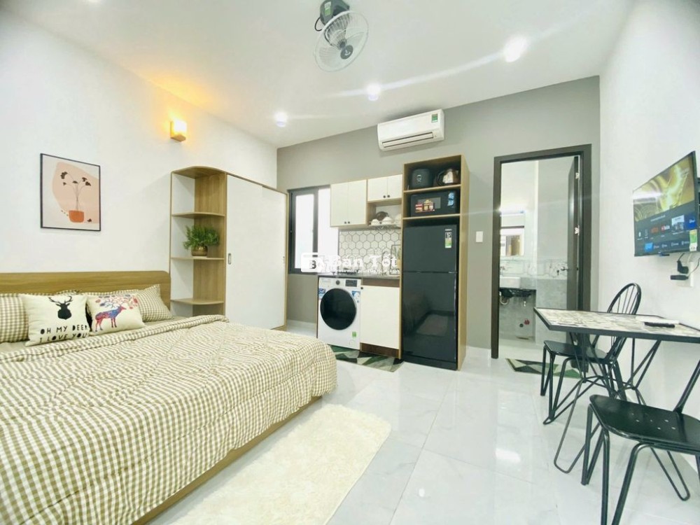 Ở NGAY CĂN STUDIO FULL ĐỒ NGAY BỜ KÈ HOÀNG SA SÁT Q.3, Q.10 THANH MÁY