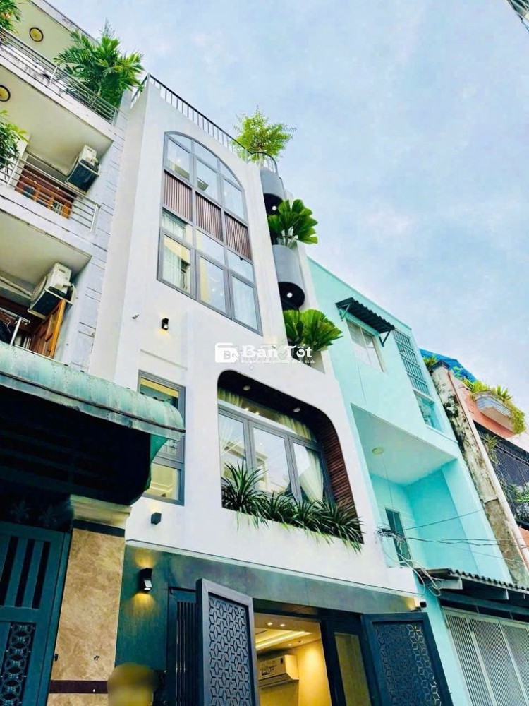 HOT ĐƯỜNG HOA, Mặt tiền 14C Hoa Sứ, Phú Nhuận. 1 Trệt 3 lầu Nhà Mới
