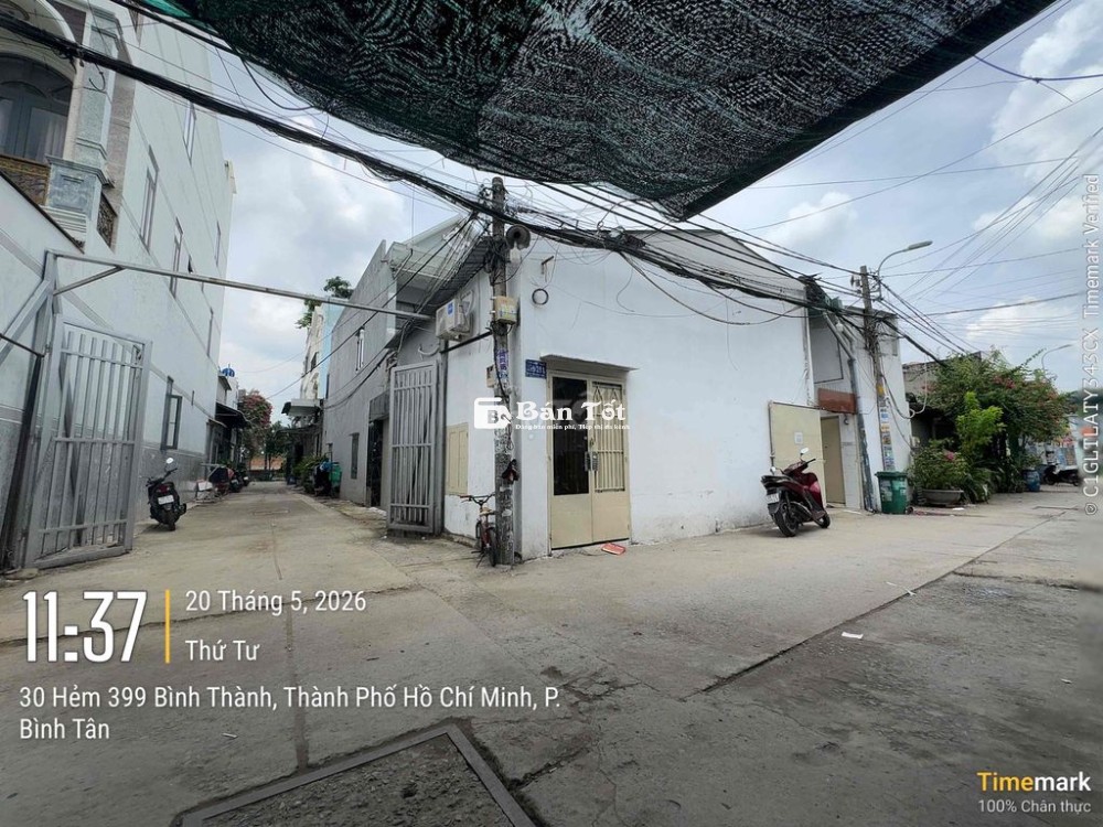 Bán nhà 4x20, SHR, có 3 lô tại 399/39A Bình thành, BHH