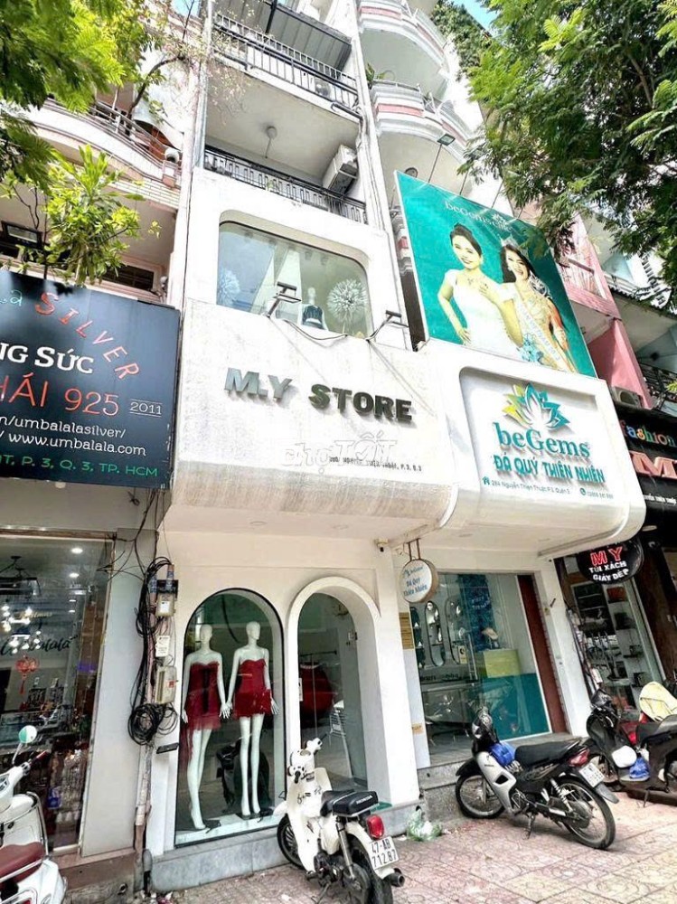 CHO THUÊ NHÀ MT NGUYỄN THIỆN THUẬT Q3, 3X14M TRỆT LỬNG 3 LẦU GIÁ 30TR