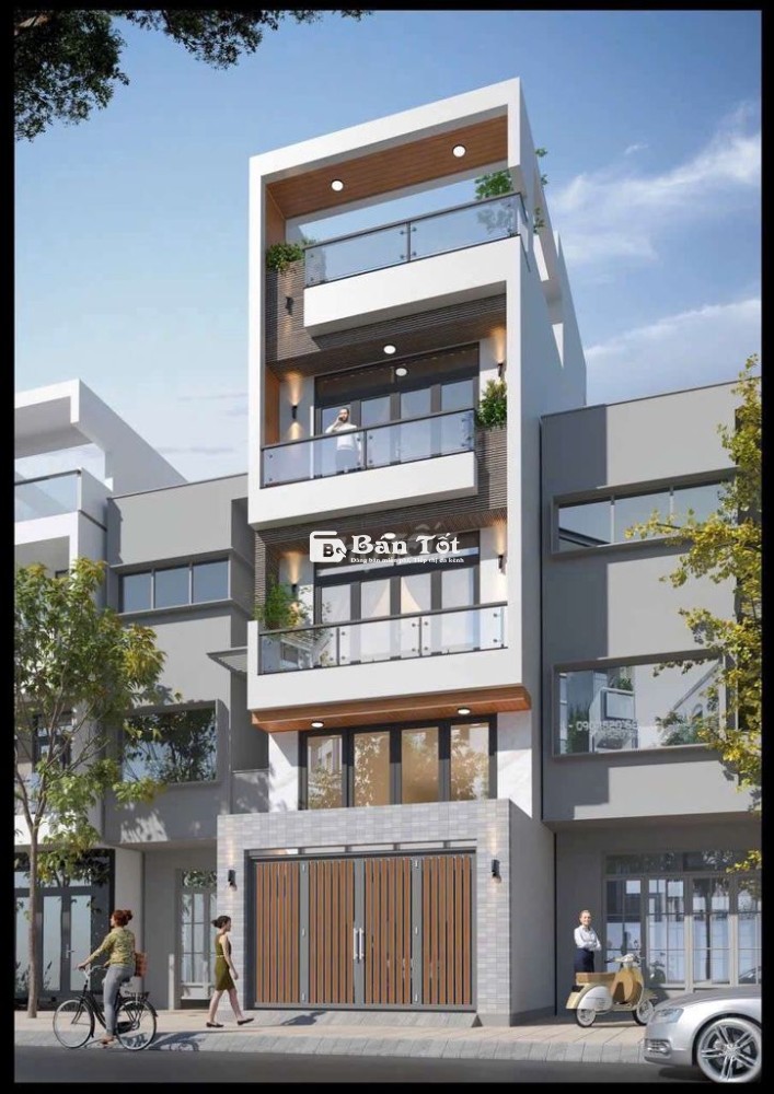 Bán nhà Mặt Tiền DT:6x20 nhà 5Tầng khu Trung Sơn cạnh quận 7