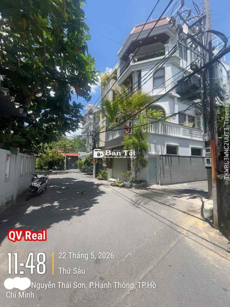 NHÀ MỚI LÔ GÓC 2 MẶT HXH THÔNG - GẦN MT NGUYỄN THÁI SƠN - 4x Tỷ
