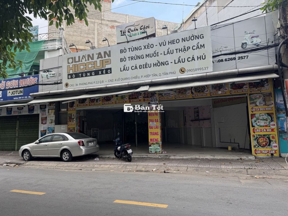 Bán nhà mặt tiền Quận Tân phú, DT:102m2, giá 13 tỷ (TL)