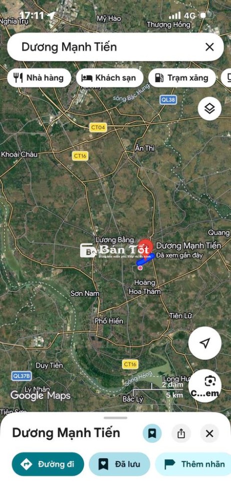Bán đất mt Dương Mạnh Tiến 10m