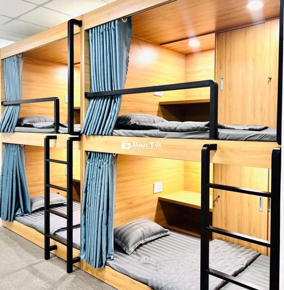 KÝ TÚC XÁ SLEEPBOX cao cấp ngay gần sân bay. Free phòng GYM 