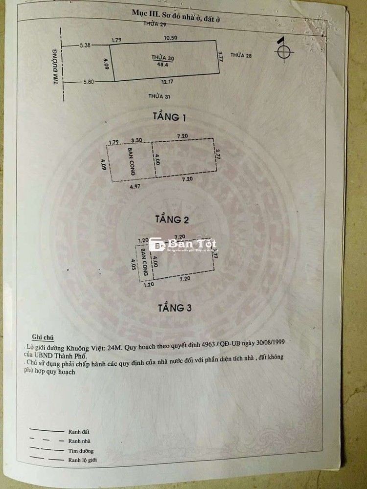 bán nhà MT Khuông Việt 48.4m đất nhà 4 tầng giá rẻ