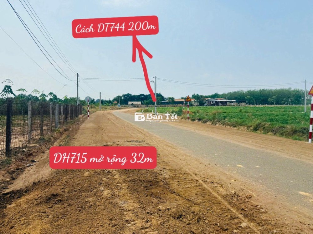 Đất thành phố 10m ngang mặt tiền đường DH715