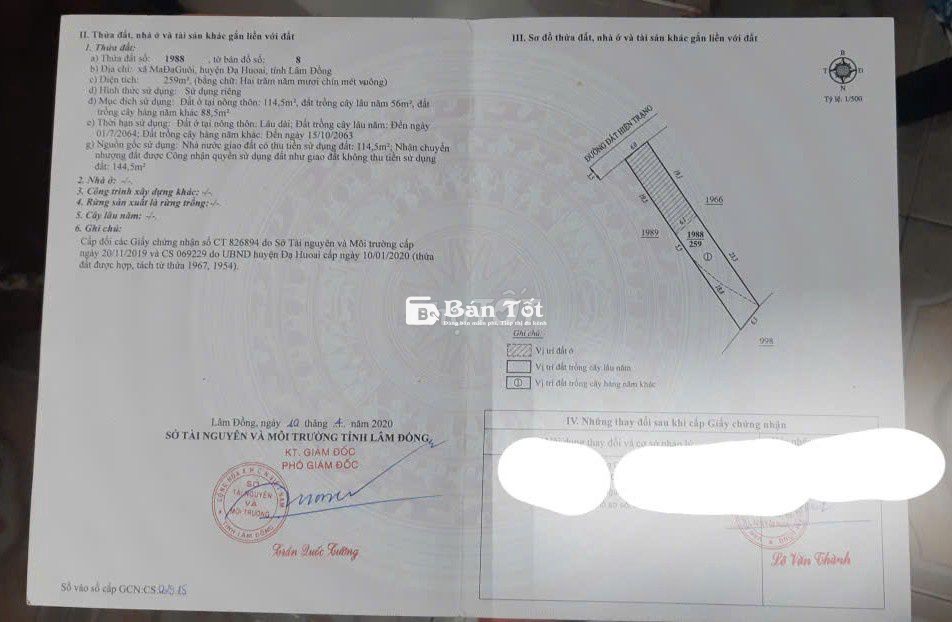 Đất MaĐaGuôi 259m gần 721 – chính chủ – 699tr – sổ riêng – đường 3m5